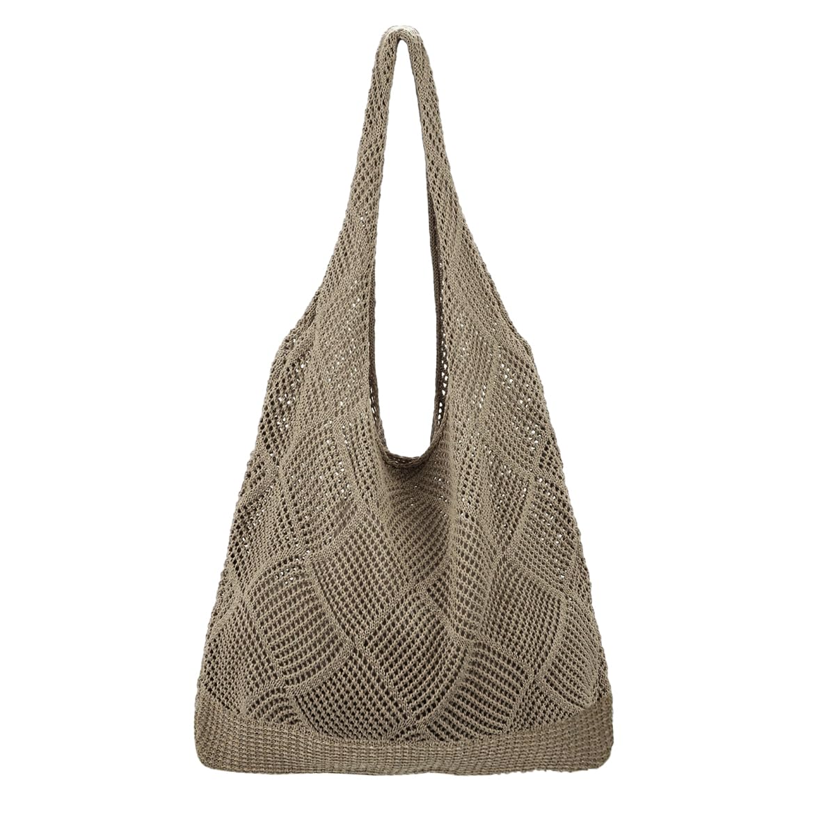 PALAY® Girl Woven Hand Bag Soft Large Dacron Shoulder Bag Boho Dacron Handle Tote Retro Summer Beach Bag Hollow Out Style Handbag PALAY® Girl Woven Hand Bag Soft Large Dacron Shoulder Bag Boho Dacron Handle Tote Retro Summer Beach Bag Hollow Out Style Handbag